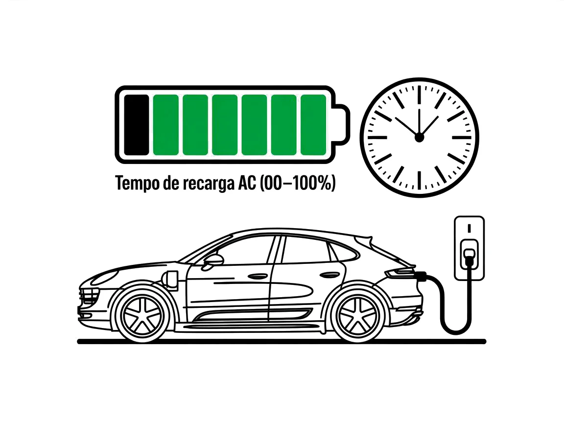Tempo de Recarga AC 0 a 100