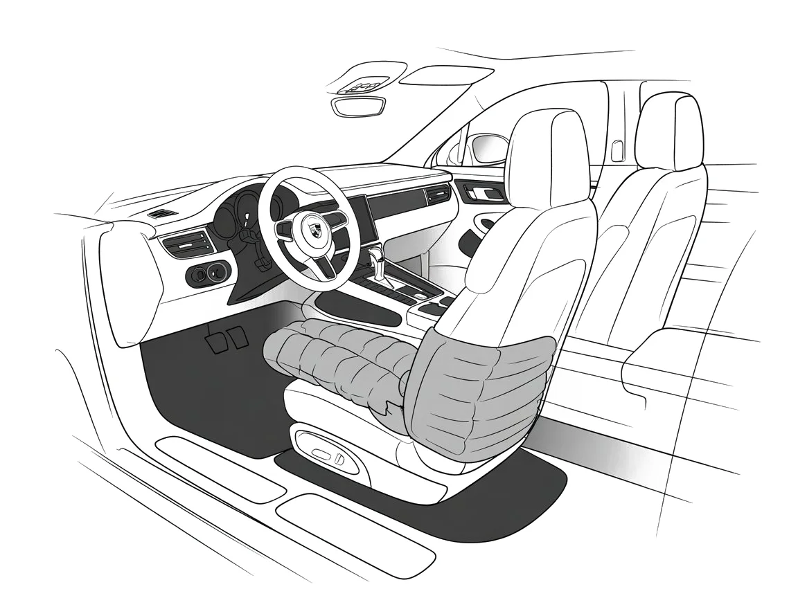 airbag de joelho carrotec