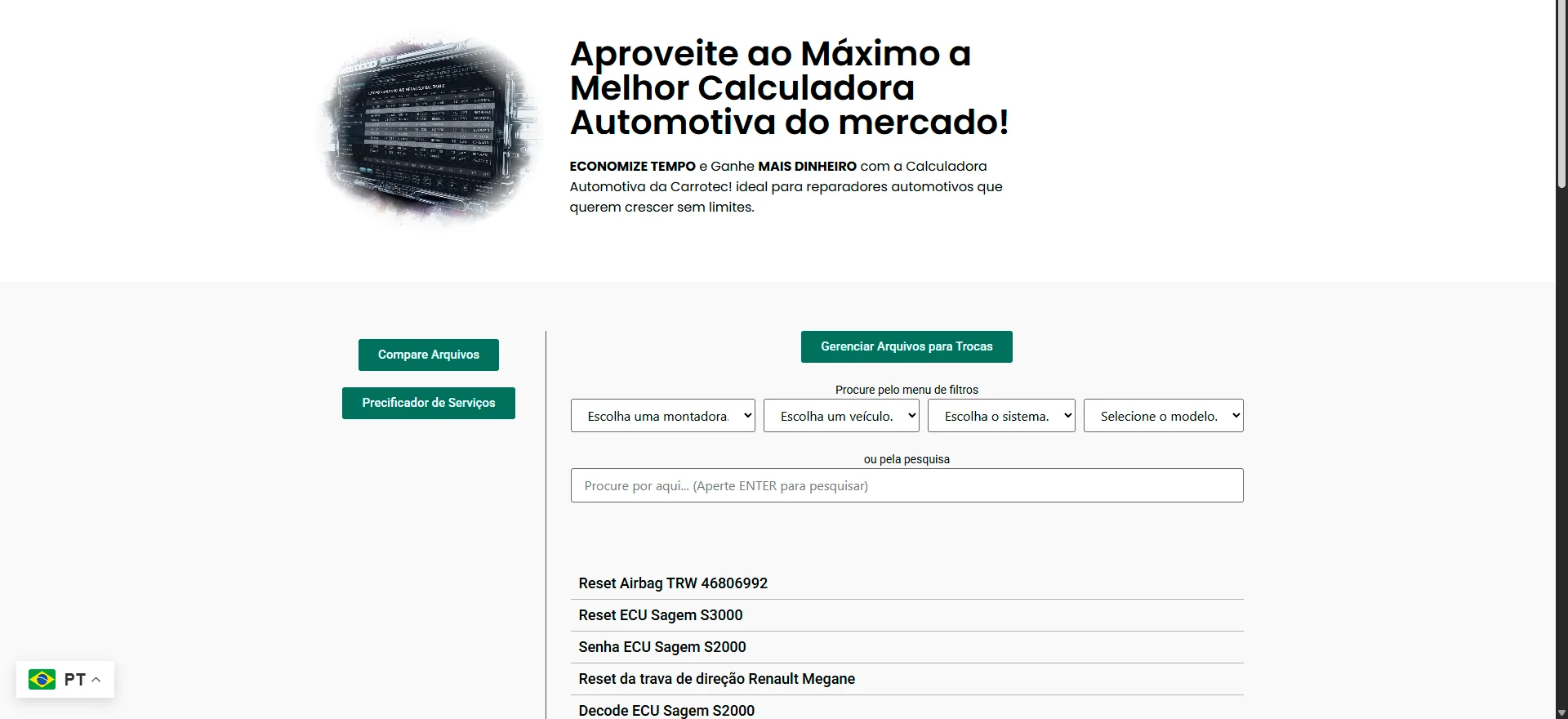 melhor calculadora automotiva do mundo