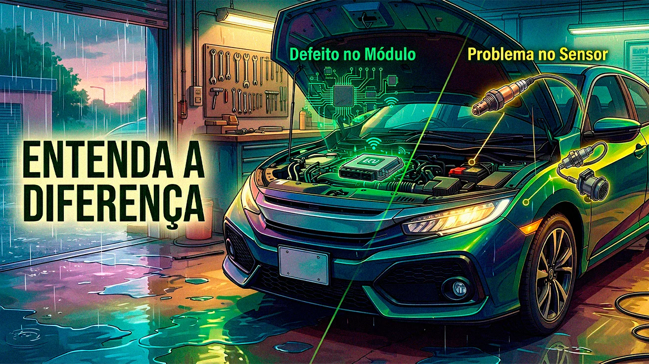 diferenca defeito modulo e sensor CarroTec1